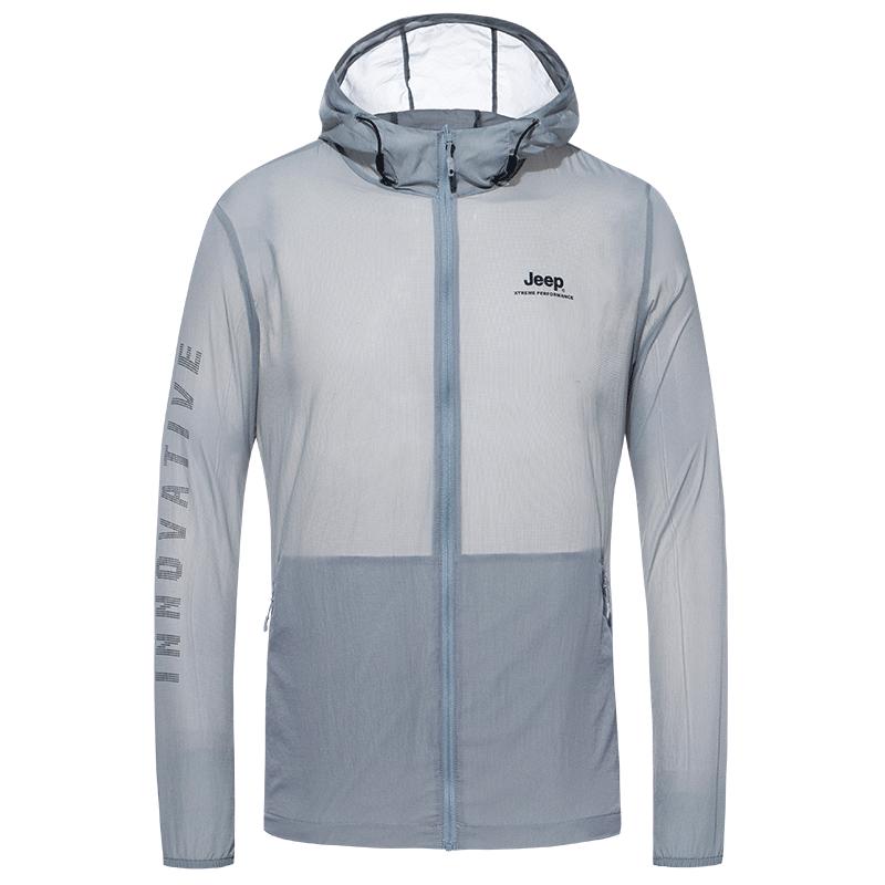 Jeep吉普官方轻薄防晒服男户外钓鱼服夏季新款透气皮肤衣夹克外套