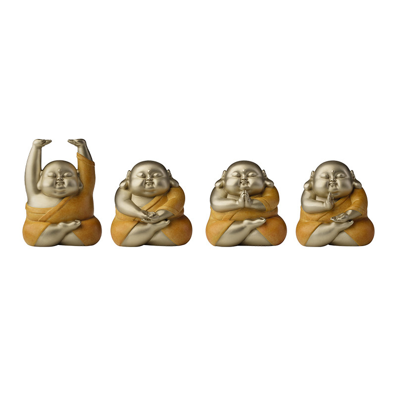铜师傅《萌罗汉》摆件