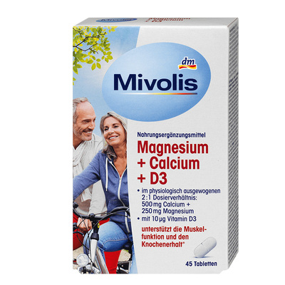 德国Mivolis镁钙维生素D3片剂