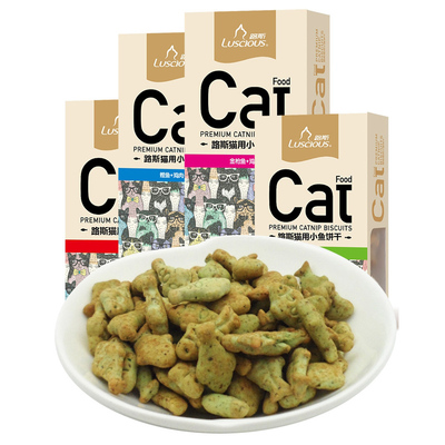 10盒装路斯猫饼干营养增肥