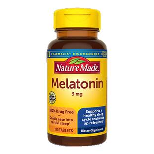 美国进口天维美褪黑素重度失眠改善睡眠保健品煺黑素片melatonin