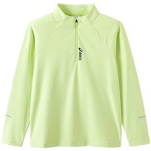 亚瑟士儿童童装冬季半高领长袖T恤男童运动速干衣女童体能训练服