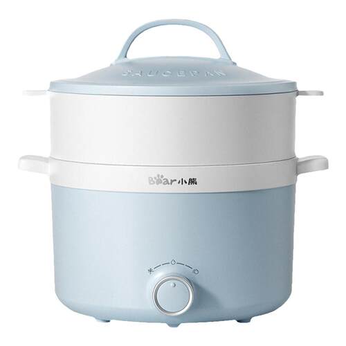 小熊电煮锅家用宿舍学生锅煮面锅小型电火锅一人多功能蒸煮一体锅