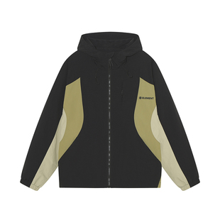 美国ELEMENT滑板连帽夹克男复古宽松黑色防风户外运动休闲外套潮