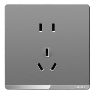 国际电工五孔带开关插座面板86型一开16a暗装家用usb墙壁电源插座