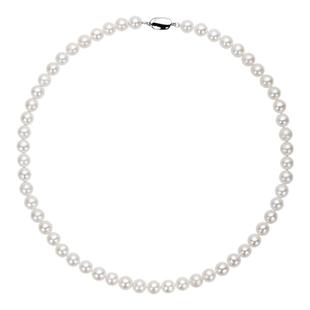 老凤祥高亮泽淡水珍珠项链5~6mm小米珠满串锁骨链生日礼物送女友