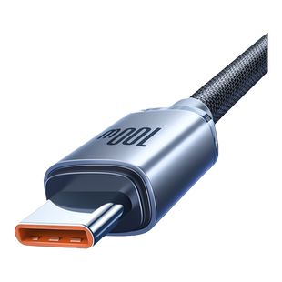 倍思typec数据线100w超级快充6A充电线usb接口适用华为荣耀三星苹果15手机ipad平板40w充电器线5A加长2m车载