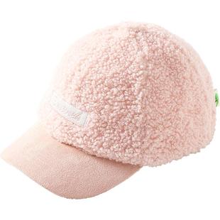 伊米伦宝宝鸭舌帽秋冬保暖泰迪绒可爱婴儿帽子时尚男童儿童棒球帽