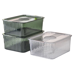 零食收纳盒透明收纳盒玩具整理筐客厅储物杂物透明塑料盒带盖盒