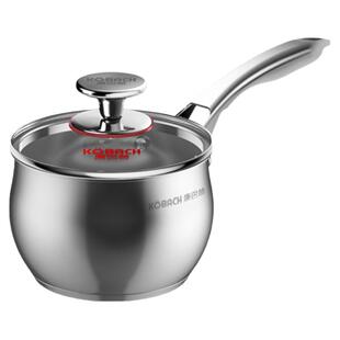 康巴赫不锈钢小奶锅家用16cm锅宝宝专用辅食锅婴儿煎煮一体小汤锅