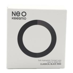 韩国NEO小黑环美瞳半年抛1片装女大小直径自然混血款彩色隐形眼镜