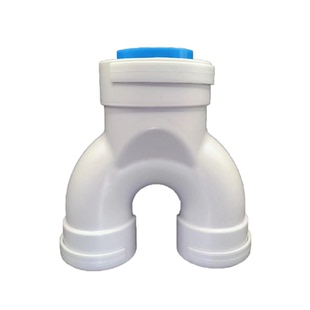 pvc160y型三通u型等径新风系统塑料接头配件变径三头一拖二油烟机