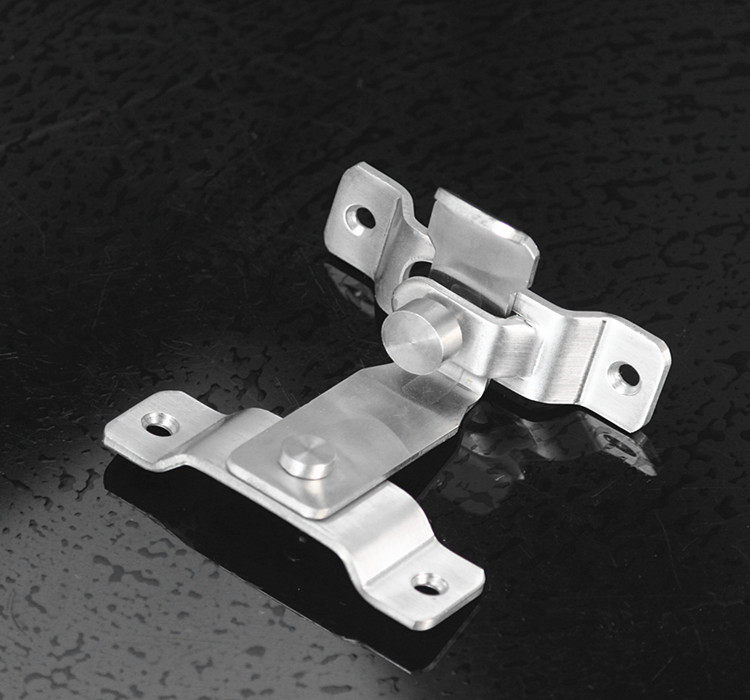 直角门锁扣90度门扣带锁搭转角门扣插销门栓扣防盗门扣挂锁门锁