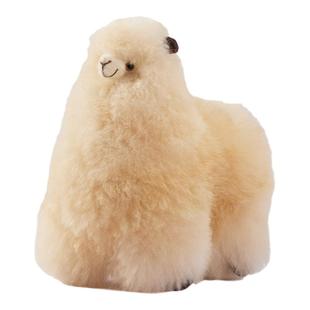 INJOI22cm羊驼毛玩偶秘鲁手工柔软毛绒玩具公仔儿童生日新年礼物