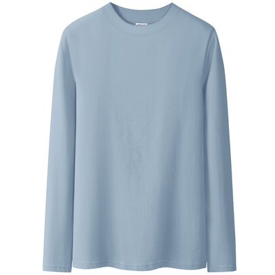 纯棉修身半高领长袖T恤女内搭薄