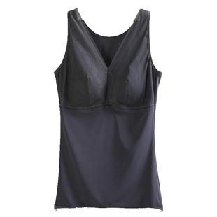 大码胖mm美体塑身衣薄款收腹弹力聚拢背心女内衣面穿文胸打底上衣