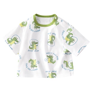 宝宝短袖t恤纯棉夏季男童上衣女童夏装婴儿半袖夏天薄款小儿童a类