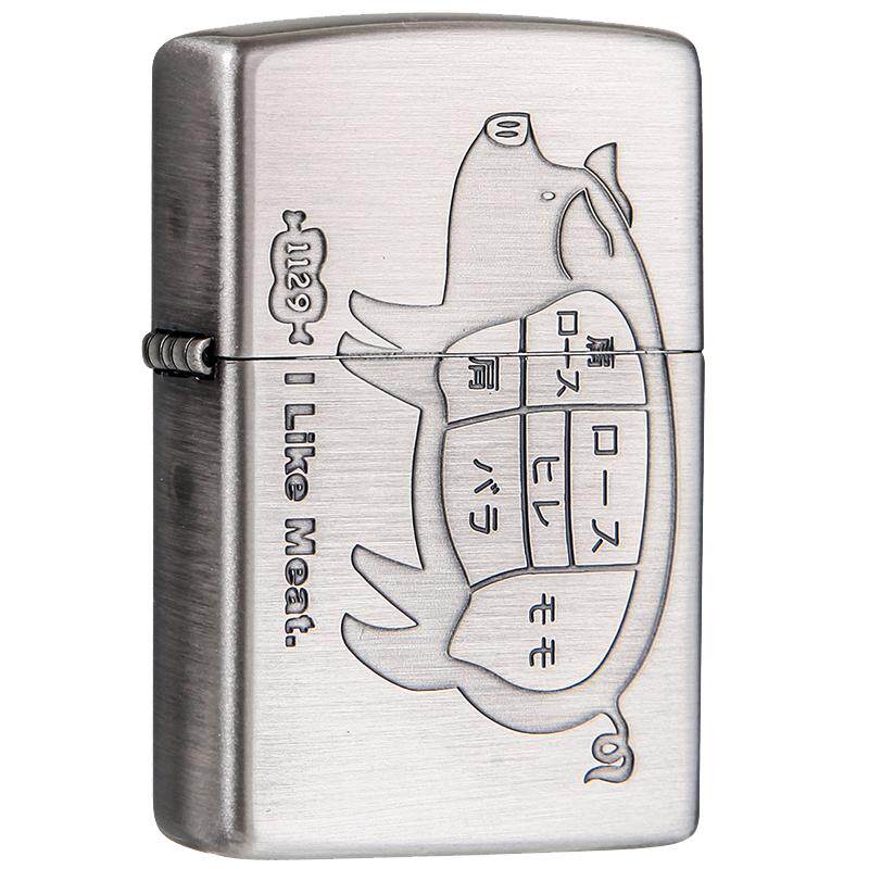 ZIPPO官方旗舰店防风煤油打火机日版原装进口庖丁解猪收藏送礼