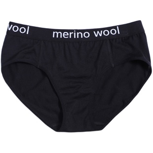 美利奴羊毛内裤女运动三角裤美丽诺女生中腰越野跑步四季内衣H58
