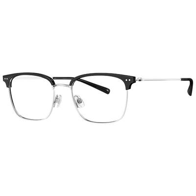 暴龙钛合金商务眉框近视眼镜男款