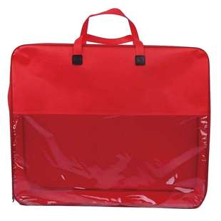 红色结婚喜被毛毯被子棉被收纳袋衣物整理防尘透明手提拉链包装袋