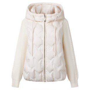 DTLANDO/商场同款冬季新品女装连帽90%白鸭绒保暖百搭羽绒服外套