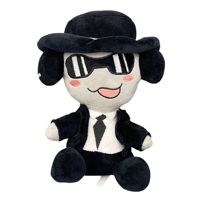 爆款被遗忘的游戏黑帽男毛绒公仔