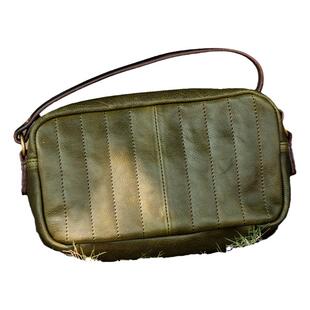 植鞣皮复刻伞兵多功能复古真皮牛皮机车男士户外旅行单肩斜挎胸包