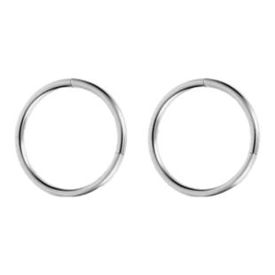 医用F136钛合金耳环素圈耳钉养耳洞耳骨防过敏耳骨环唇环鼻环耳饰