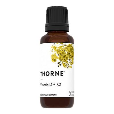Thorne悦恩维生素D3K2滴剂30ml提高抵抗力维D补钙KD500【2瓶】