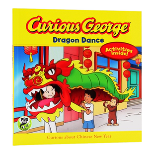 好奇的乔治猴系列 舞龙中国新年 英文原版绘本 Curious George Dragon Dance 儿童英语启蒙传统节日认知 平装图画故事书
