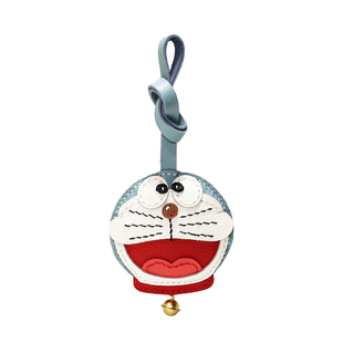 Zenos哆啦A梦真皮包包挂件高级感包挂车钥匙挂饰皮质挂件手工缝制