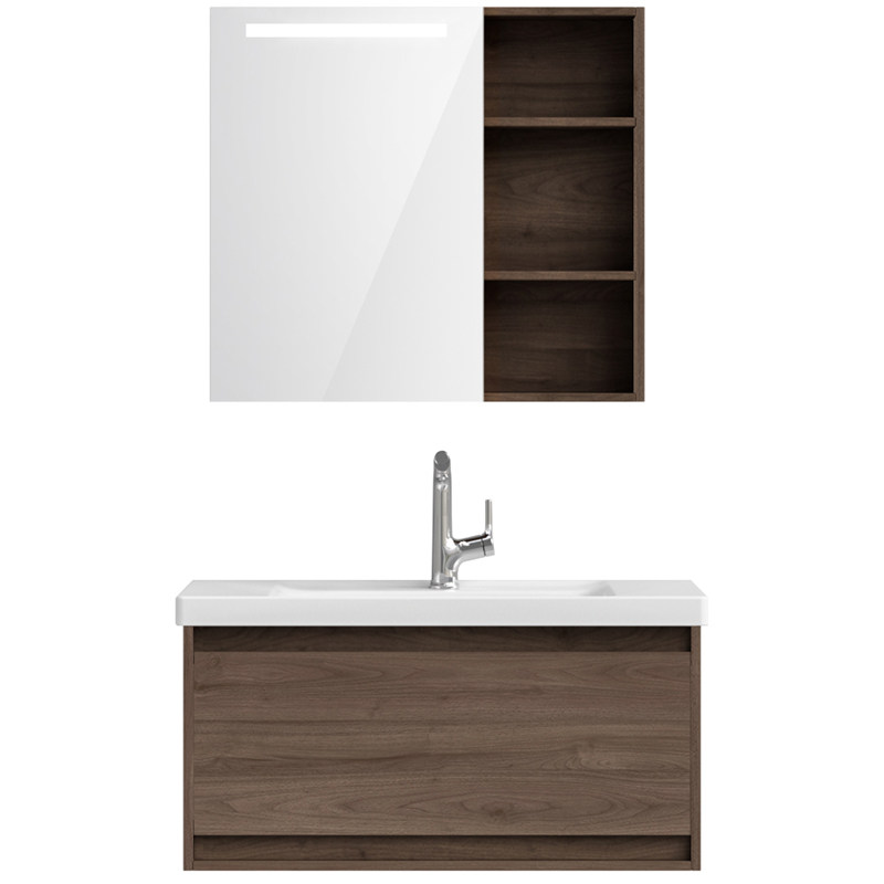 [政府补贴15%]恒洁卫浴陶瓷一体盆浴室柜卫生间洗脸盆柜洗漱台