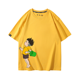 悬崖上的金鱼姬情侣装T恤动漫宗介与波妞特别的网红设计感短袖