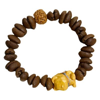 天然真咖啡豆手作款串珠