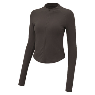 gigt极吉无缝一体织运动外套秋冬长袖显瘦瑜伽拉链健身服上衣女