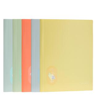 得力觅光肤感资料册插页孕检收纳文件夹透明文件报告单收纳整理翻页收集册学习资料整理收纳册袋试卷收纳册