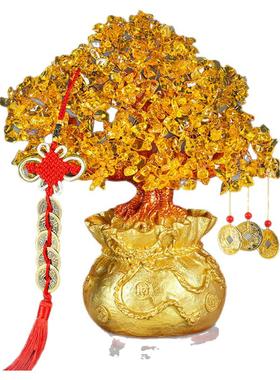 办公室乔迁客厅聚宝盆摆件招财