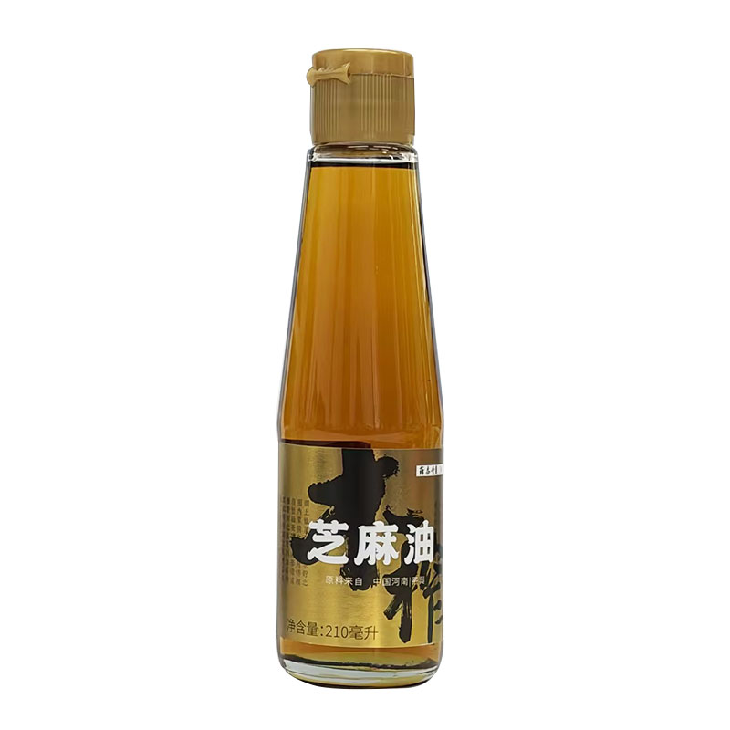 薛泰丰古法木榨芝麻油香油零添加家用传统工艺冷压非浸出210ml