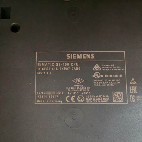 6ES7416-2XP07-0AB0 CPU模块 S7-400 工控控制模块议价维修