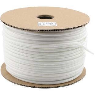 硕方线号机套管PVC编码号码管通用打印标识电力工程电线电缆白色梅花管白0.5-1.5-2.5-10平方标映/丽标