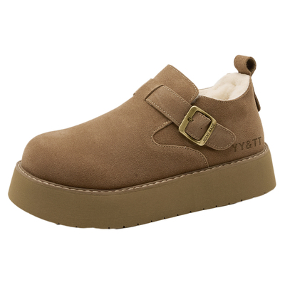 冬季加绒全包勃肯鞋女2025年新款