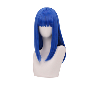 三分妄想巴啦啦小魔仙美琪cos假发分体虎口夹马尾中长发蓝色假毛