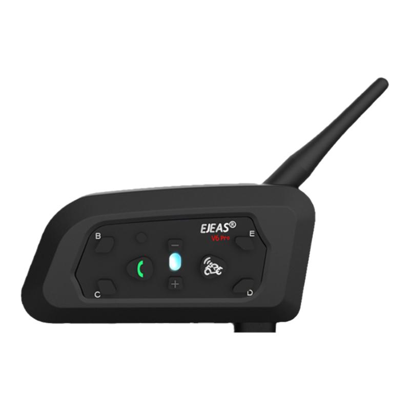 EJEAS头盔对讲机支持6人连接摩托车头盔蓝牙耳机V6Pro+骑行对讲机