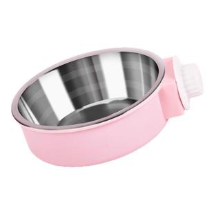 猫碗宠物碗不锈钢悬挂式猫咪食盆挂笼子兔子盆狗碗防打翻水碗固定