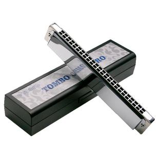 通宝官方24孔复音口琴6624S PRO成人口琴专业演奏级 改金属铜格款