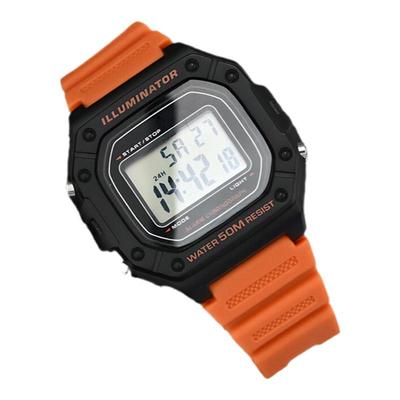 适用卡西欧F91W表带18mm树脂小方块W218H/S210/800/AQS800/AEQ110