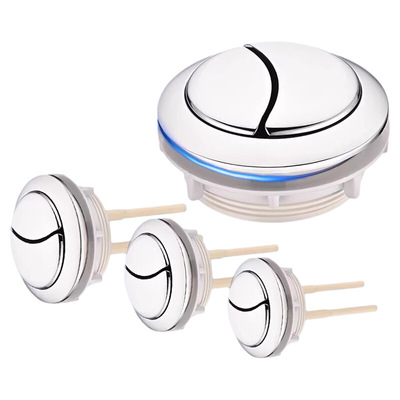 马桶水箱配件冲水按钮按键通用坐便器按压器抽水马桶盖子开关大全