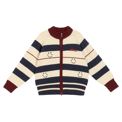 NORNOR女童冬季百搭立领开衫