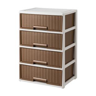 收纳柜抽屉式多层免安装整理箱客厅卧室阳台内衣杂物储物柜家用